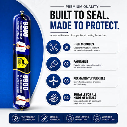 Waterproof Silicone Sealant for Roof & Leak Repair (Flexible & Paintable 750gm)