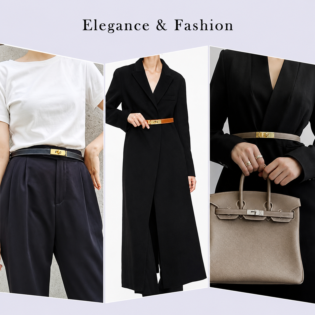 Luxury Designer Thin Belt for Women