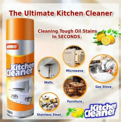 Kitchen Cleaner Foam Spray 550ml – Powerful Grease Remover