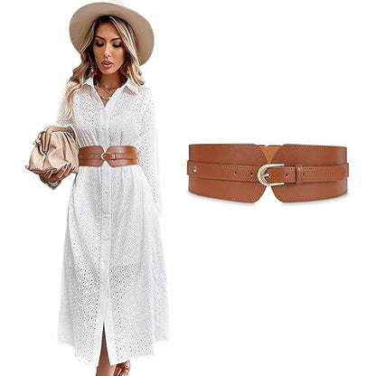 Women's Premium Leather Waist Belt | Perfect for Dresses, Jeans & Trousers