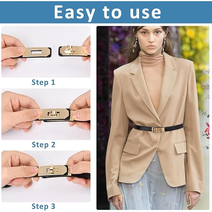Luxury Designer Thin Belt for Women