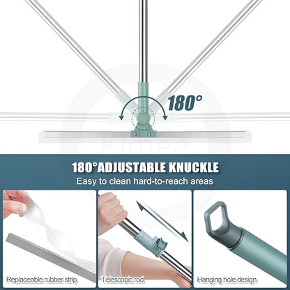 Smart Floor Cleaning Mop with Rotating Head & Long Handle
