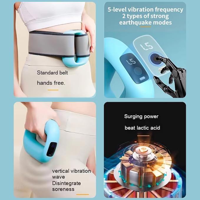 Portable Vibration Massage Ring for Full Body Pain Relief