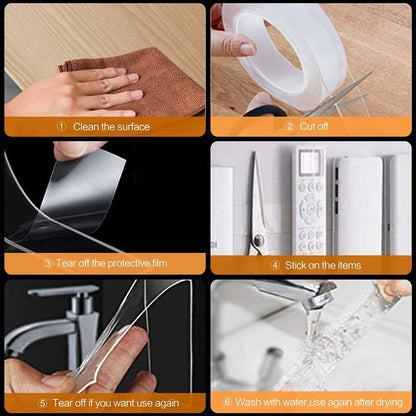 Multipurpose Washable Adhesive Tape – Stick Anything, Anywhere