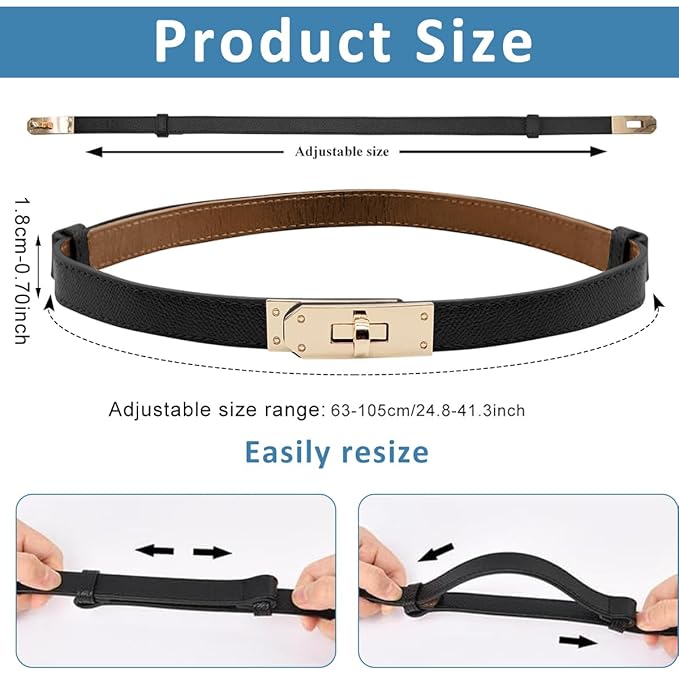 Luxury Designer Thin Belt for Women