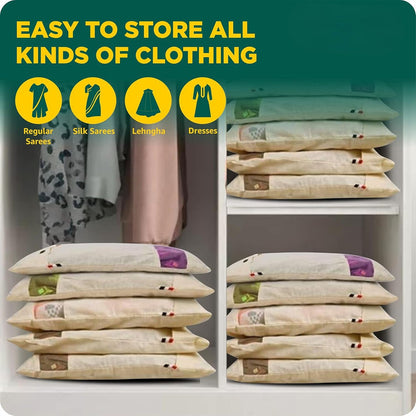 Premium Cotton Saree Covers with Zip”
