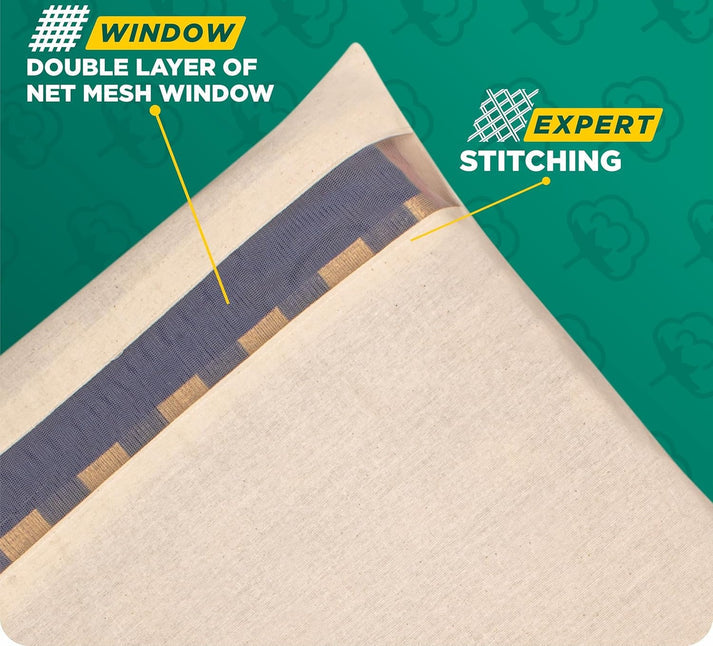 Premium Cotton Saree Covers with Zip”