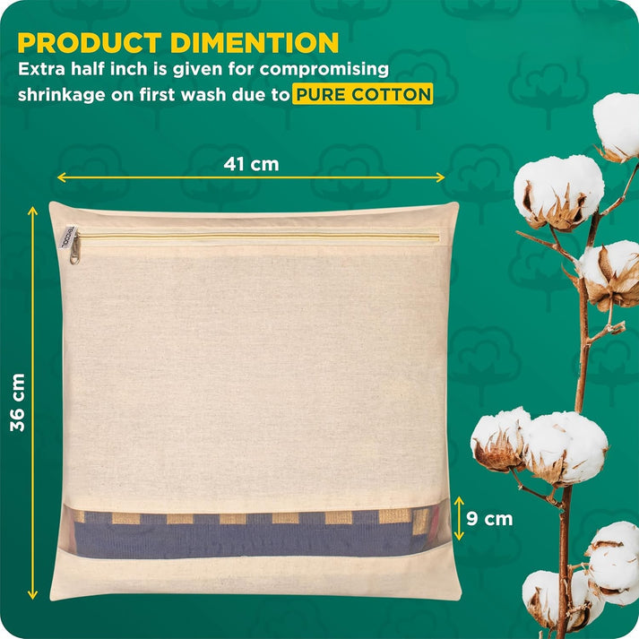 Premium Cotton Saree Covers with Zip”