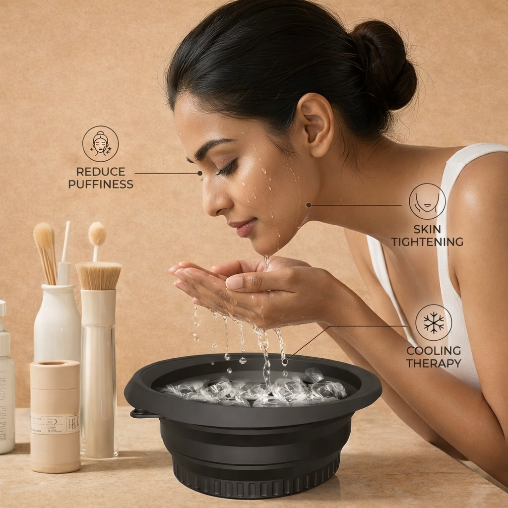 Portable Face Ice Bowl