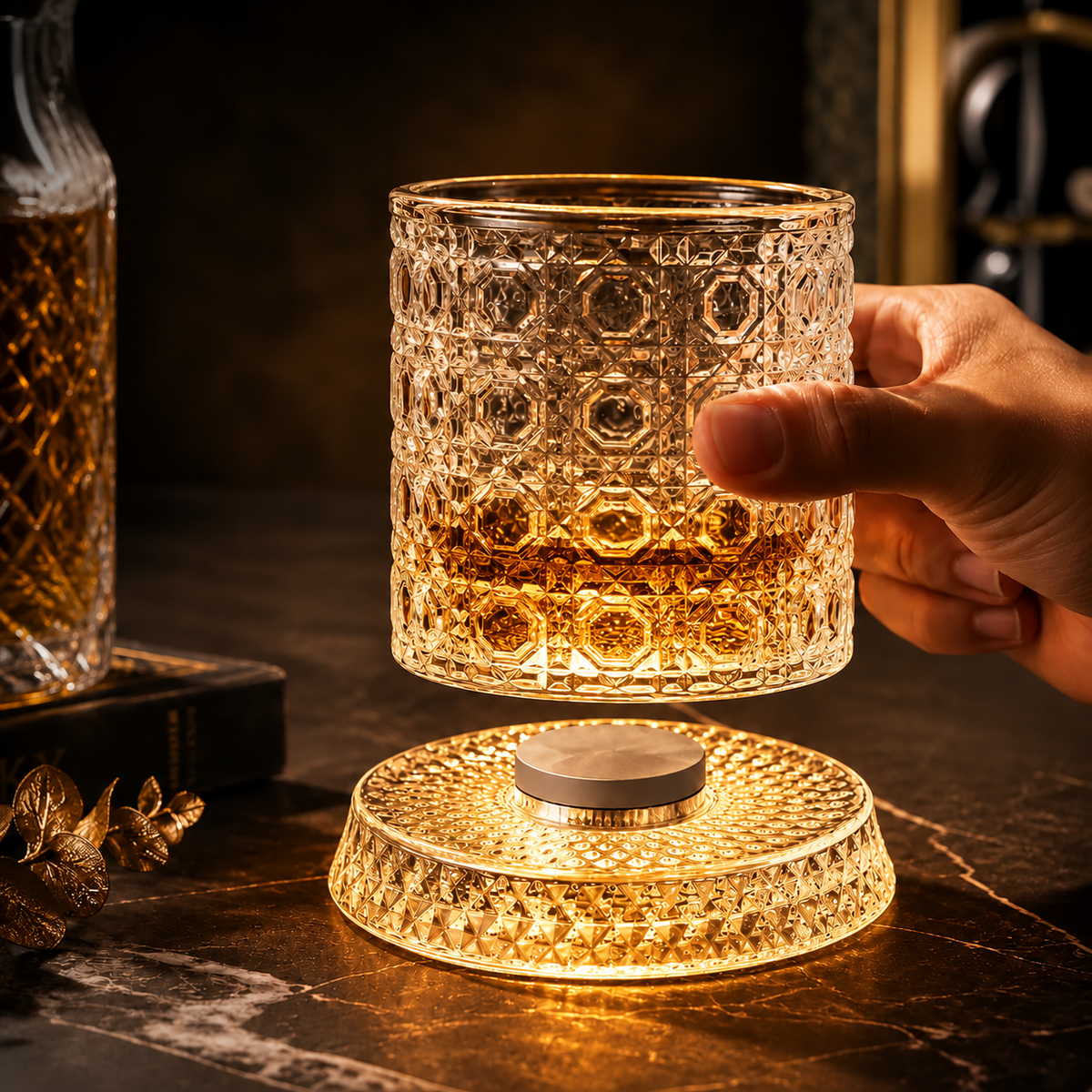Mesmerizing Rotating Base Glasses