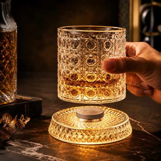 Mesmerizing Rotating Base Glasses