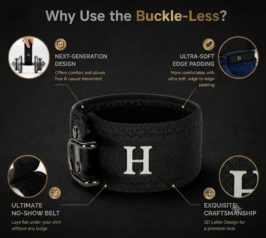 Buckle-less belt hooks