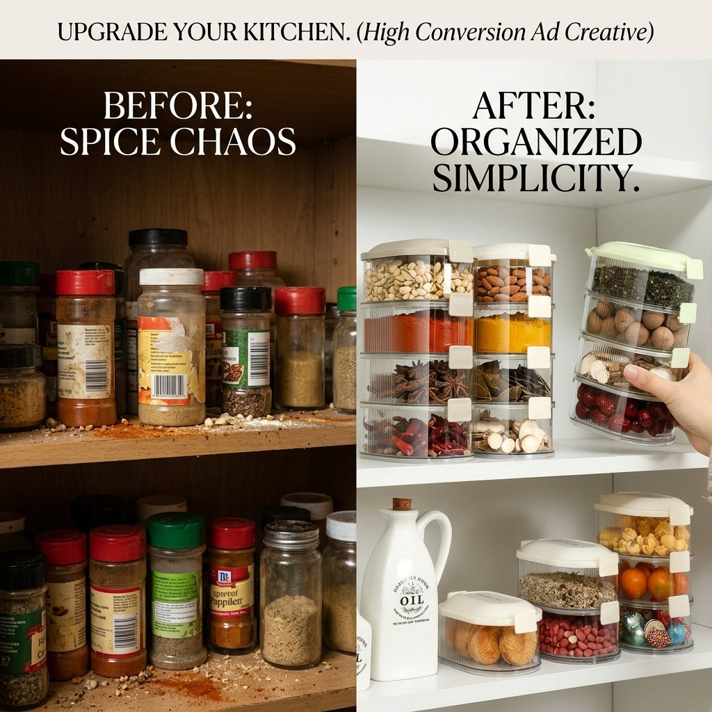 Smart Layer Storage Box (Kitchen Crystal Organizer)