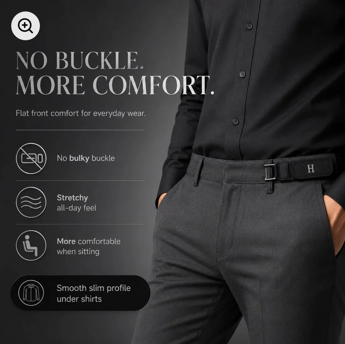 Buckle-less belt hooks