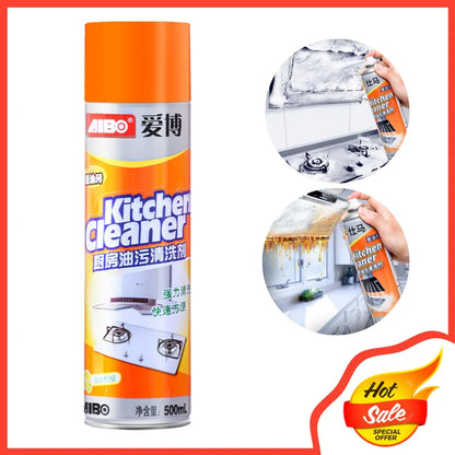 Kitchen Cleaner Foam Spray 550ml – Powerful Grease Remover