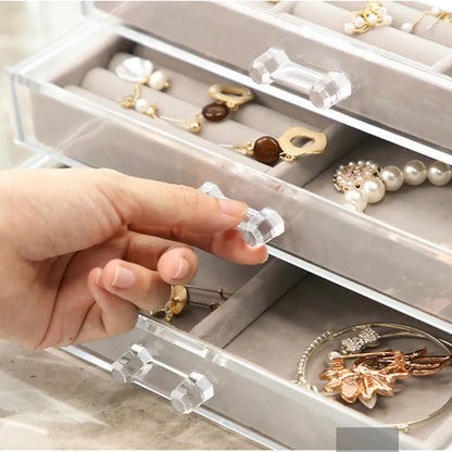 3-Layer Jewelry Organizer Compartments