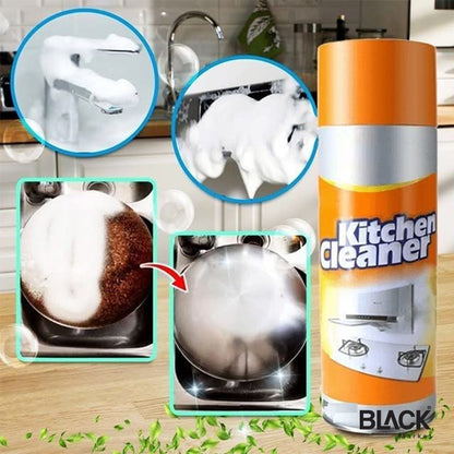 Kitchen Cleaner Foam Spray 550ml – Powerful Grease Remover